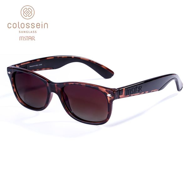 

colossein mstar sunglasses for women polarized fashion sun glasses men square brown black eyewear uv400 feminino, White;black