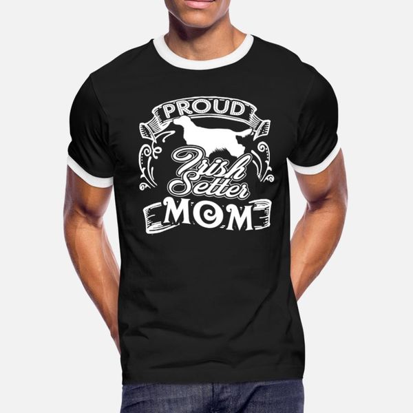 

irish setter mom t shirt men designs cotton round neck letters gift casual summer vintage shirt