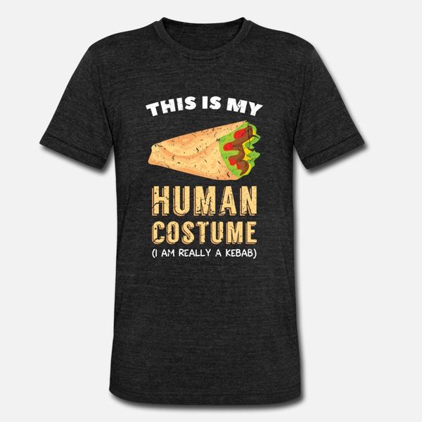 

kebab costume t shirt men create tee shirt round neck loose humor spring outfit shirt