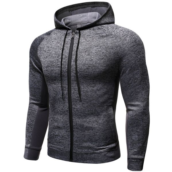

running jackets 2021 mens fitness sport jacket coat zipper hooded sportswear workout jogging hoodies man, Black;red