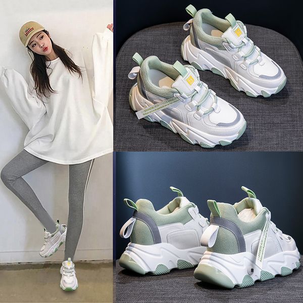 

in torre shoes female 2020 new spring web celebrity ins super fire joker thick bottom surface movement leisure shoes, Black