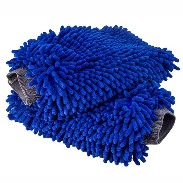 

glossonly 2019 hotsale синий синели мыть перчатки для автомобиля, Blue;gray