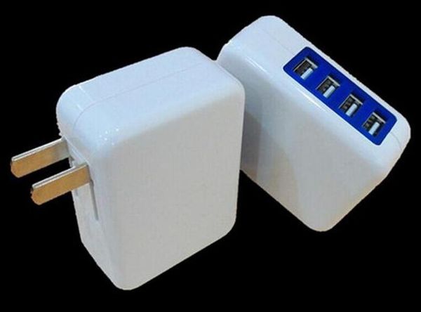 

us plug foldable 200v 20w 4000ma 110v 10w 4 port usb wall adapter charger for smartphone tablet pc 100pcs/lot