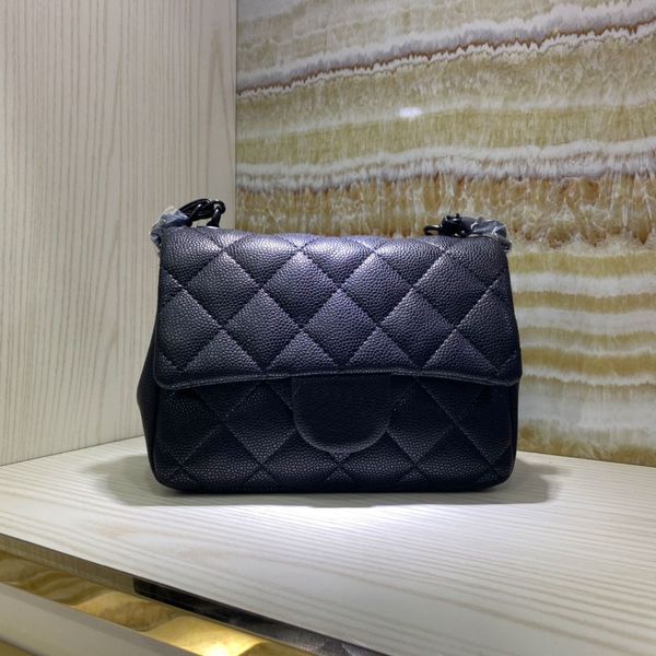 

genuine leather chain purse crossbody bag women black mini leather ladies shoulder chain bag classic fashion bag