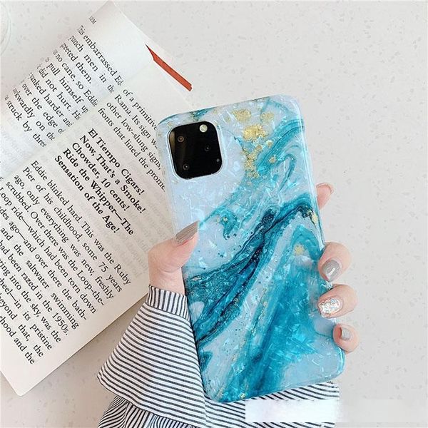 

luxury marble cellphone case conch cover for iphone 11 pro max 11 xs max xr 8 7 6 plus shell