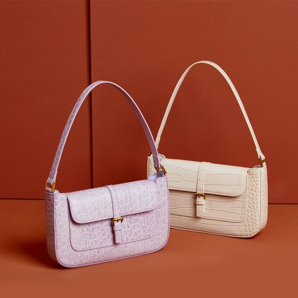 

byfar underarm niche design crocodile pattern portable shoulder women's all-match bachelor bag