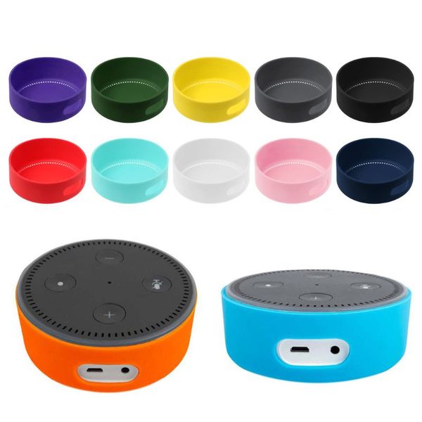 

shockproof silicone case cover protective sleeve holder stand for amazon echo dot 2 2nd generation