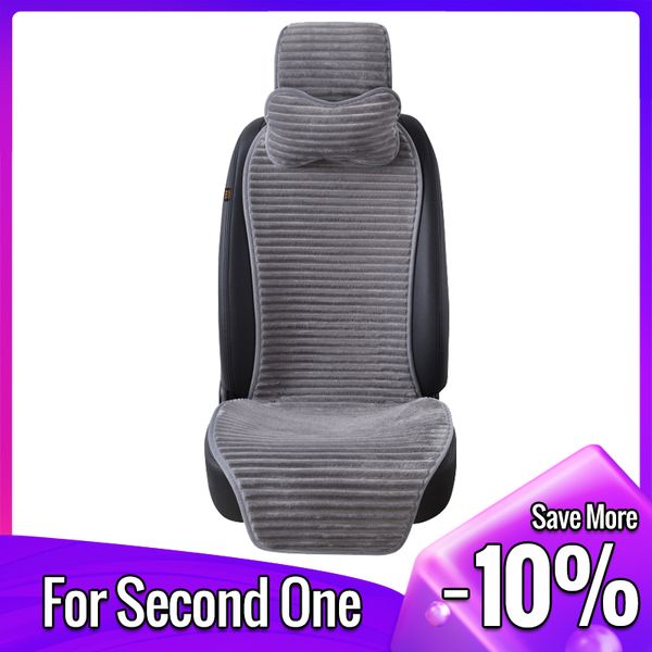 

car seat covers winter nano velvet cushion with headrest cover autoyouth universal protector car-styling 1 pcs