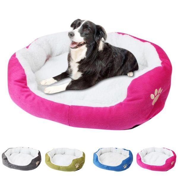 

kennels & pens dog bed house sofa puppy cat fleece winter warm plush cozy nest mat pad 2021