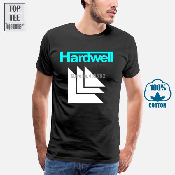 

new dj hardwell trance house music logo black white tshirt size s 3xl short sleeves cotton t shirt classic cotton