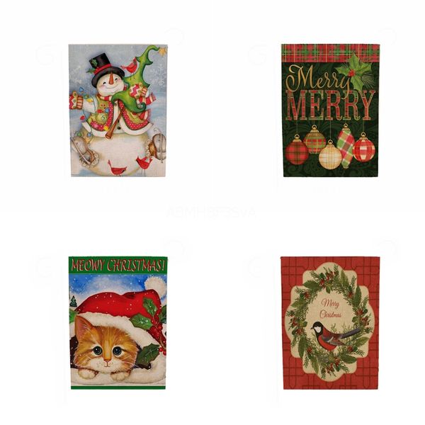 

new arrive christmas flags party supplies colorful banner christmas decorations home decor flags santa claus snow man#930