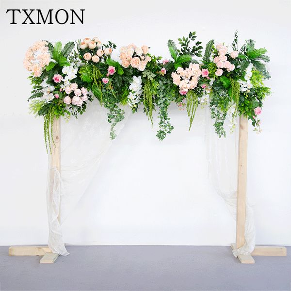 

wedding props mori flower row high-end wedding simulation flower ceremony pavilion floral decoration scene layout