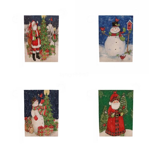 

christmas table flags santa claus banquet party dinning table flag christmas decorations for home supplies#962