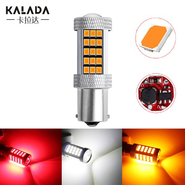 

1x high bright s25 1156 ba15s p21w 1157 bay15d p21/5w led car light turn signal lamp 12v auto parking bulb amber red white diode
