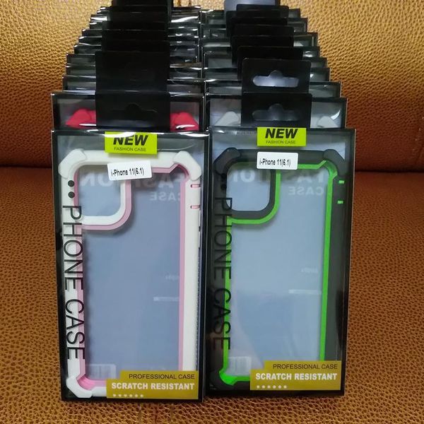 

cgjxshard front defender acrylic case for iphone se2 11 pro max xr 6s 7 8 plus dual shockproof clear acrylic back w plastic box packing