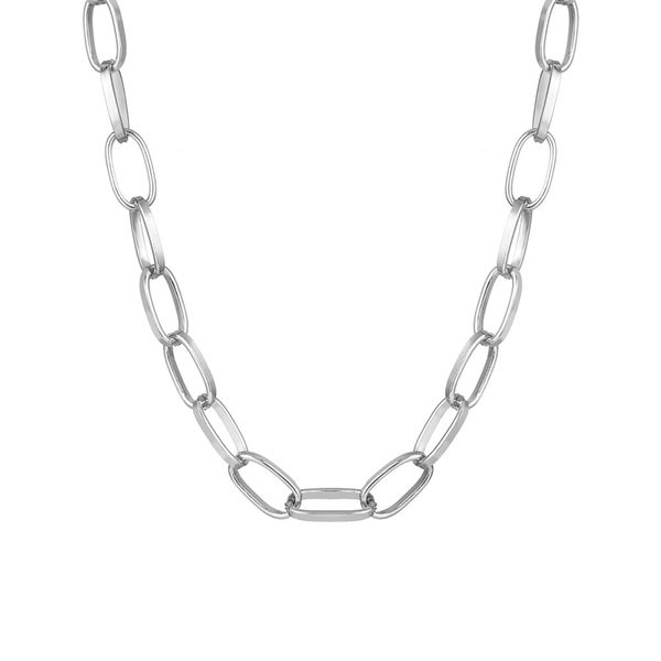 

chokers vintage thick chain necklace female punk style geometric pendant choker elegant gold color women daily party jewelry, Golden;silver
