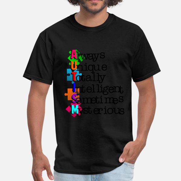

autism t shirt men customized tee shirt crew neck family crazy building summer style vintage shirt
