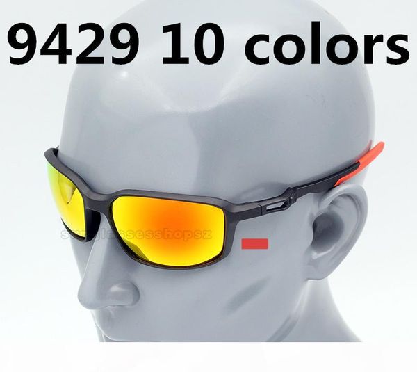 

new 9429 explosion models men sunglasses tr90 polarized uv400 protection outdoor goggles sunglasses 10 colors ing, White;black