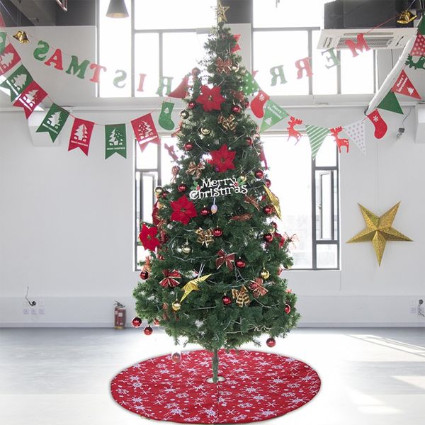 

christmas tree skirt traditional red and white snowflake tree skirt for christmas decorations