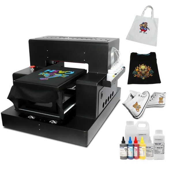 

automatic a3 dtg printer flatbed t-shirt printing machine with textile ink for canvas bag shoe hoodie direct to garment printers