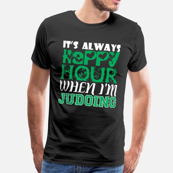 

его всегда happy hour когда im judoing t shirt men печати 100% хлопок размер s-3xl тонкий фитнес смешные casual summer vintage рубашка