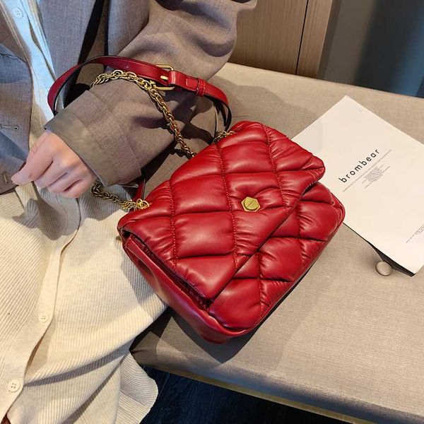 

vintage autumn winter new fashion chain messenger bag pu handbag large capacity shoulder bag luxury women