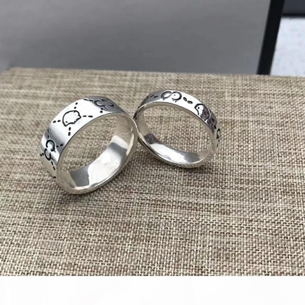 

2020 new product 925 silver ring couple ring fashion men ring jewelry set wholesale china bulk, Golden;silver
