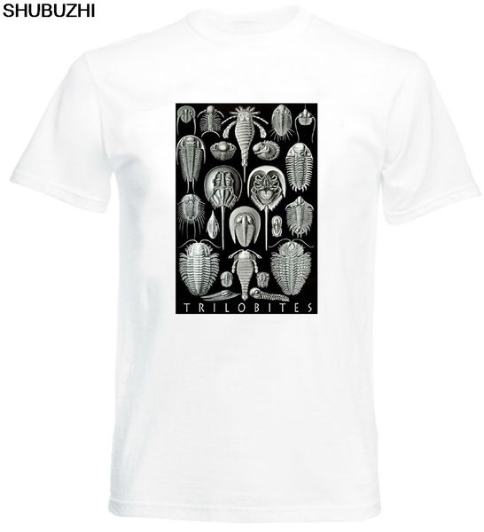 

футболка мужской shubuzhi новейшего 100% хлопок brand new футболка трилобиты геккель, ископаемые, геология t-shirt хлопок t-shirt