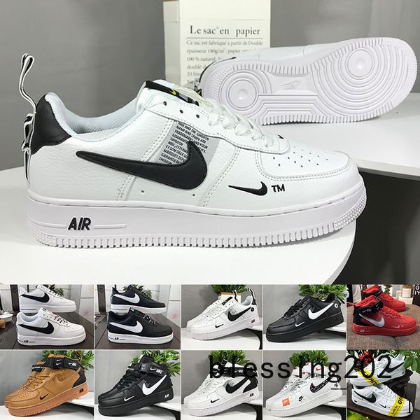 

wholesale 2020 one dunk 1 running shoes mens women utility white black orange red trainer flax wheat blue pink women sports sneakers sbw2p