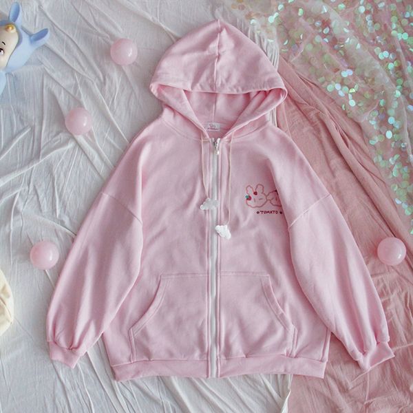 

xiaosen cute sweater cardigan girl spring and autumn loose student harajuku soft girl hooded jk uniform short coatcoat short coat uyabt uyab, Black