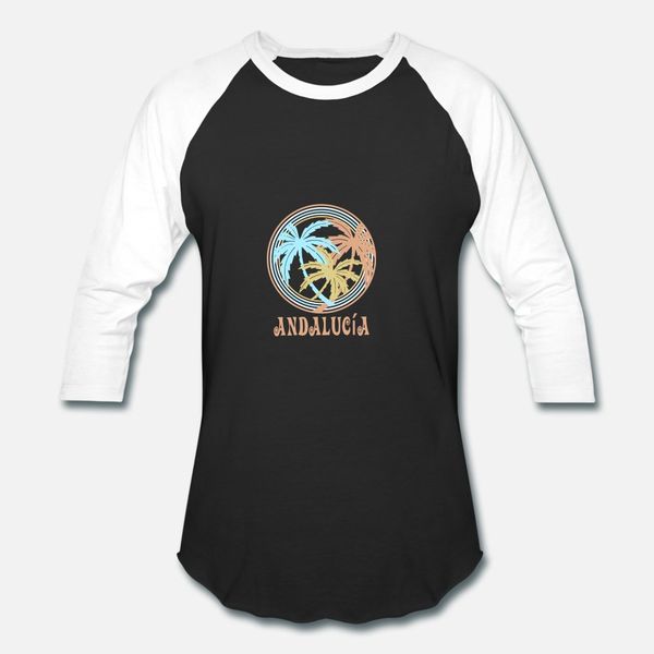 

andalusia t shirt men custom cotton o-neck homme cute building spring letter shirt