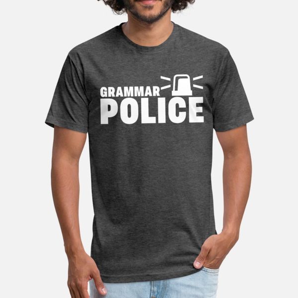 

grammar police t shirt men design cotton plus size 3xl solid color anti-wrinkle new style spring formal shirt