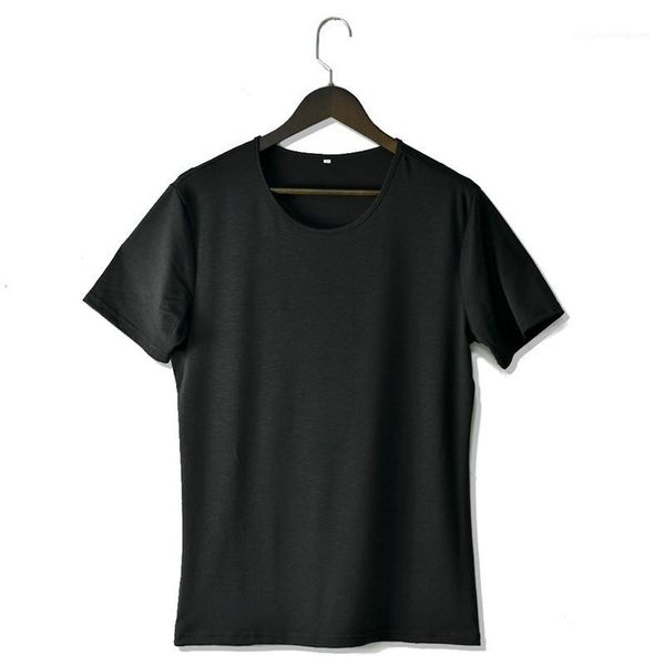 

mens tees casual round neck teenagers tees designer solid color mens tshirts summer fashion short sleeve, White;black