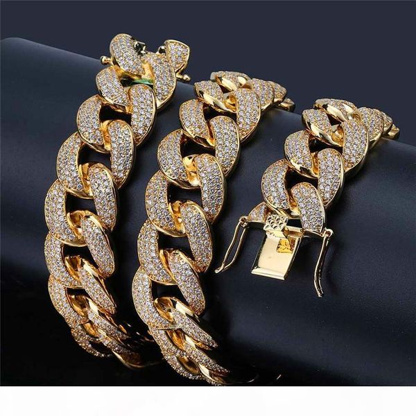 

18k золото серебро цирконий цепи ожерелье для мужчин bling ice хип-хоп ожерелье ювелирных изделий бесплатная доставка, Silver