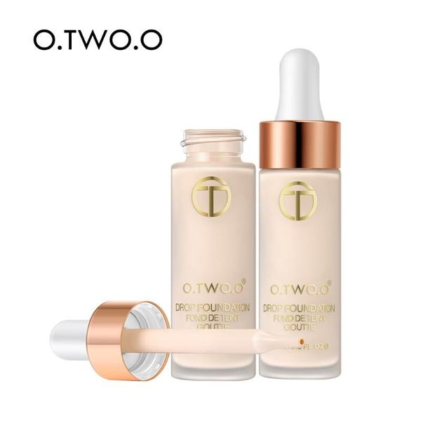 O.TWO.O Liquid Foundation Профессиональный макияж Основа Безмасляные Полное покрытие маскирующее Продолжительный Жидкая основа Косметика 36pcs / серия DHL