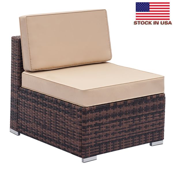 

leisure indoor sofa chair conversation with cushions patio rattan outdoor sets furniture comfortable single cane sofa usa stock