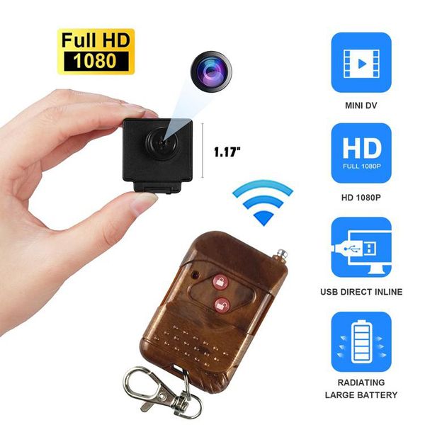 

1920*1080p mini t-shirt button dvr camera pinhole camcorder wifi camcorde remote control hd ip mini small 30fps surveillance cameras
