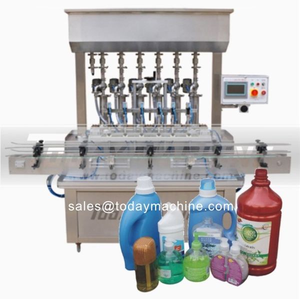 

automatic bottle liquid/paste/oil filling machine with conveying line