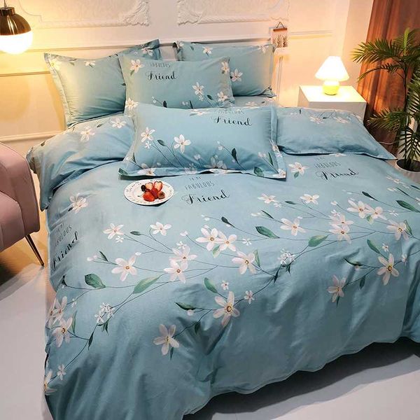 

100% cutton plant and flower series super breathe skin friendly  king size luxury comforters bedding sets ams29026