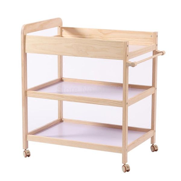 

baby cribs [national shunfeng] diaper table nursing touches and accepts bed mobile solid wood