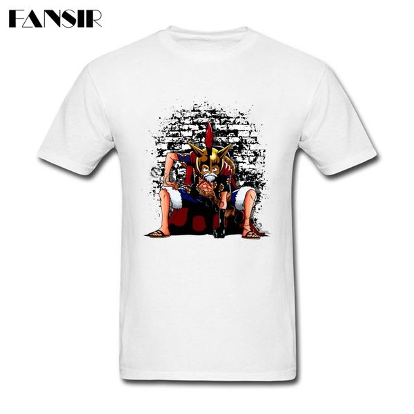 

one piece luffy tee men t-shirt short sleeved cotton round neck t-shirt for man
