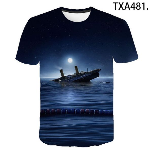 

titanic 3d boy girl printed cool 3d print shirts anime kawaii comics men clothing