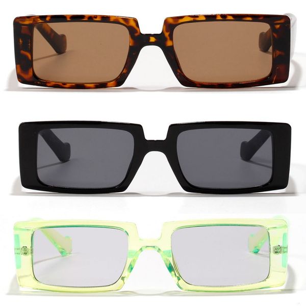 

x fashion square cool retro personality jelly color sunglasses eyewear 2020, Silver