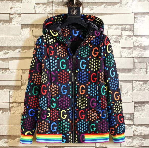 

2020 new winter men's goose down puffer jacket casual brand hoodies down parkas warm ski mens coats plus size 3xl #5063, Black