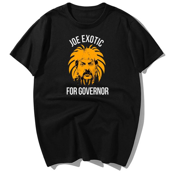 

the tiger king joe exotic for governor print t-shirts summer man's t-shirt causal cotton short sleeve tshirt harajuku streetwear