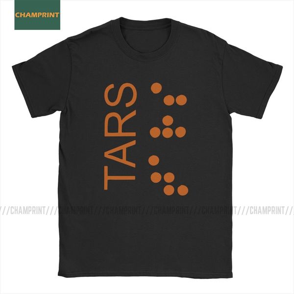 

men's t-shirts tars logo interstellar leisure pure cotton tees short sleeve nolan movie space sci fi spaceship t shirts clothes