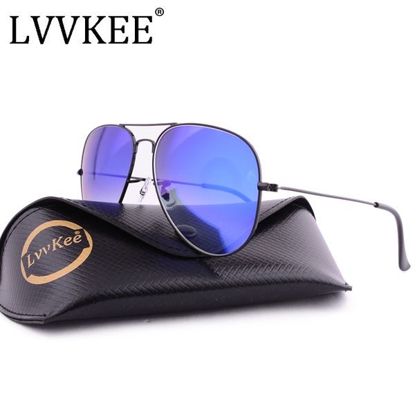 

2020 fashion men women glass lens gradient sunglasses 62mm 3026 mirror oculos gafas colorful sun glasses aviation, White;black