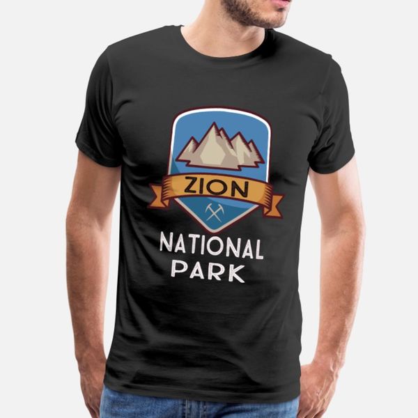 

zion nation park t shirt men printing short sleeve s-3xl family crazy new fashion summer leisure shirt
