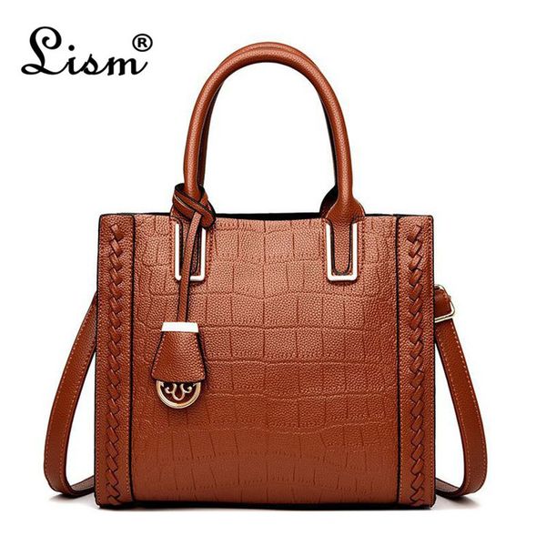 

fashion crocodile pattern handbags 2020 new designer ladies shoulder messenger bag ladies large capacity soft leather tote bag