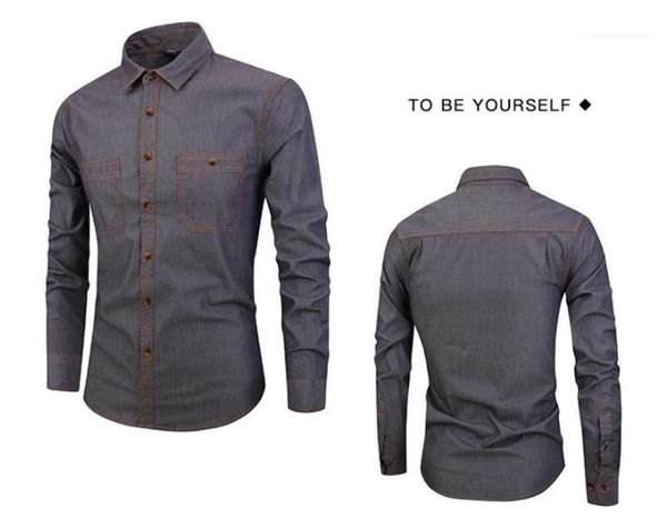 

shirts casual designer long sleeve males clothing solid color mens casual shirts fashion slim pockets mens, White;black